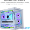 Lian Li O11D Mini V2 WHITE - ATX PC GAMING CASE - IMPROVED AIRFLOW - GPU SUPPORT BRACKET