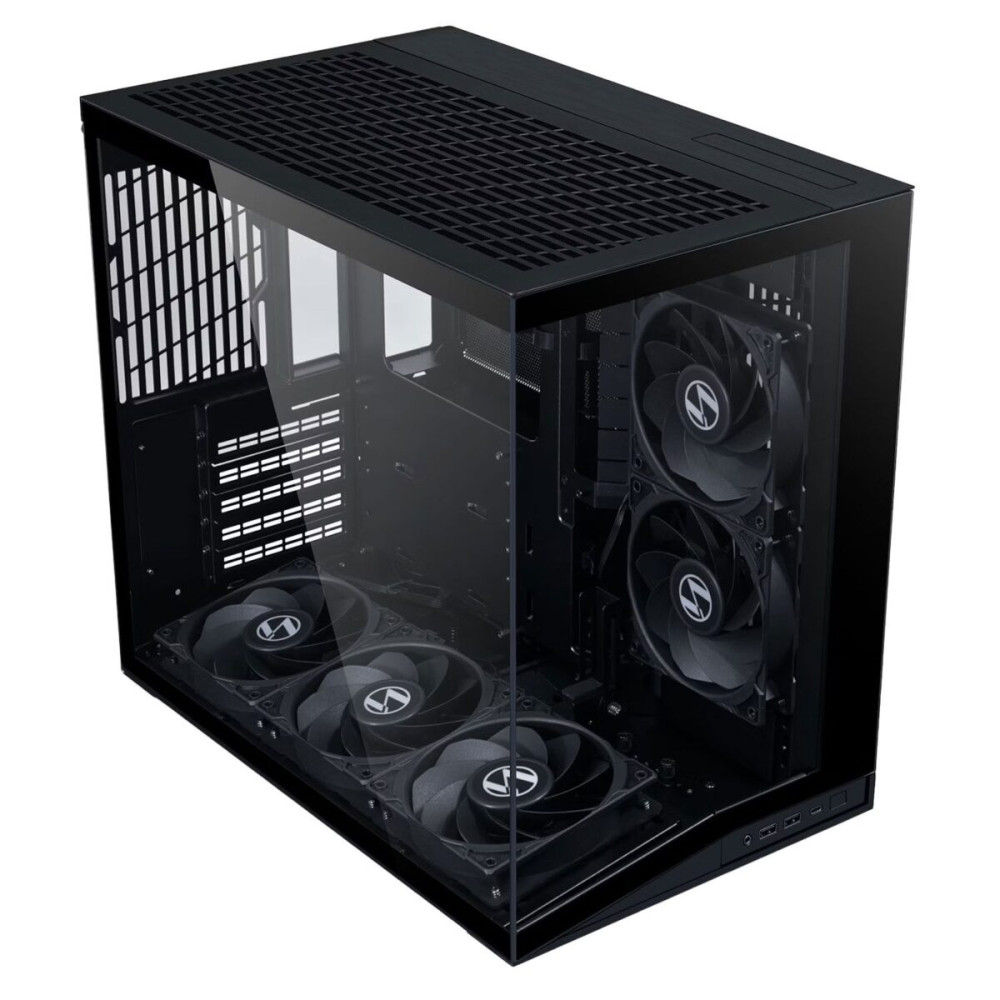 Lian Li O11D Mini V2 FLOW BLACK - ATX PC GAMING CASE - 5x FANS - IMPROVED AIRFLOW - GPU SUPPORT BRAC
