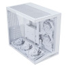 Lian Li O11D Mini V2 FLOW WHITE - ATX PC GAMING CASE - 5x FANS - IMPROVED AIRFLOW - GPU SUPPORT BRAC