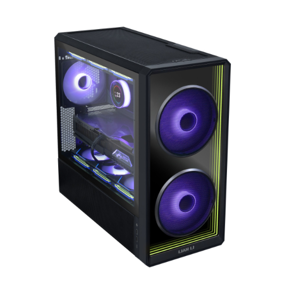 Lian Li LANCOOL 217 INF Black – Infinity Mirror – ATX PC Case (3 FANS Included) 2 x 170mm,1 x 140mm
