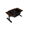 Lian Li DK07X Wood - Motorized Standing Desk Station - E-ATX-x2 (Single or Dual E-ATX PC Desk)