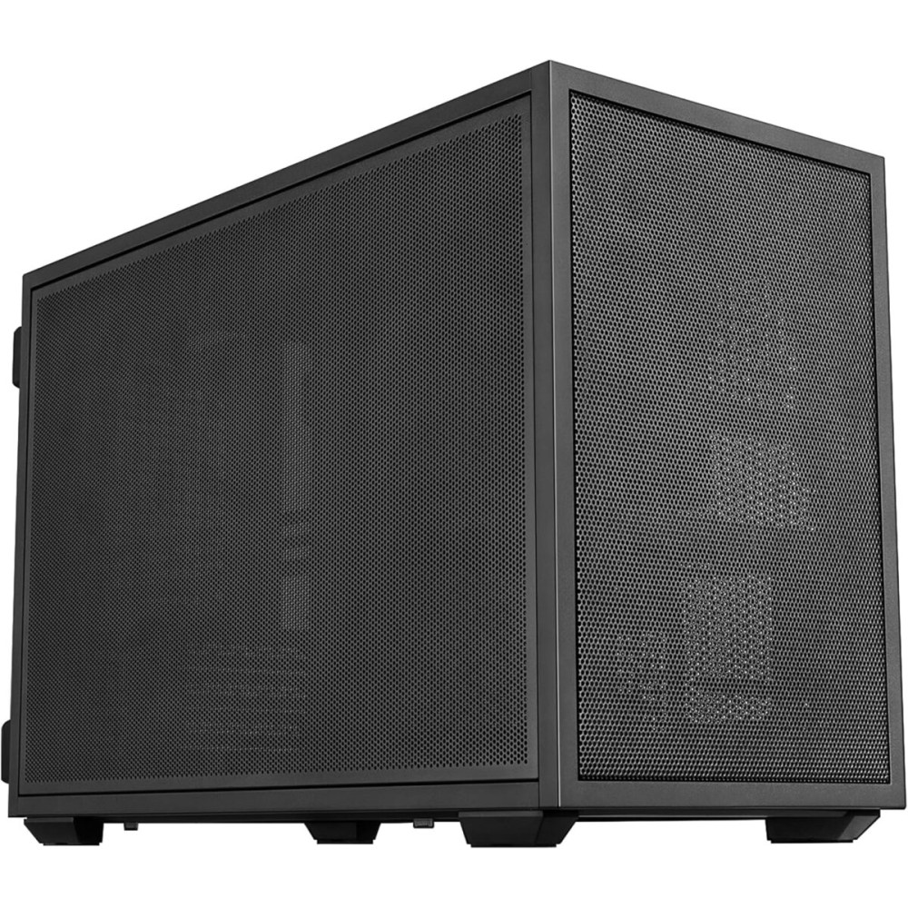Lian Li Dan-B4 Black - mATX Mesh - PC Gaming Case - 2x 120mm Fans Included - GPU Support 358.9mm