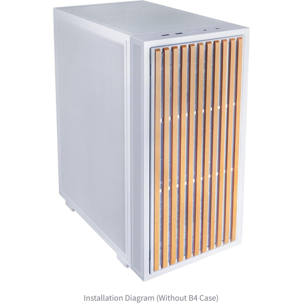 Lian Li Dan-B4 Vertical AeroDeck - Wood White