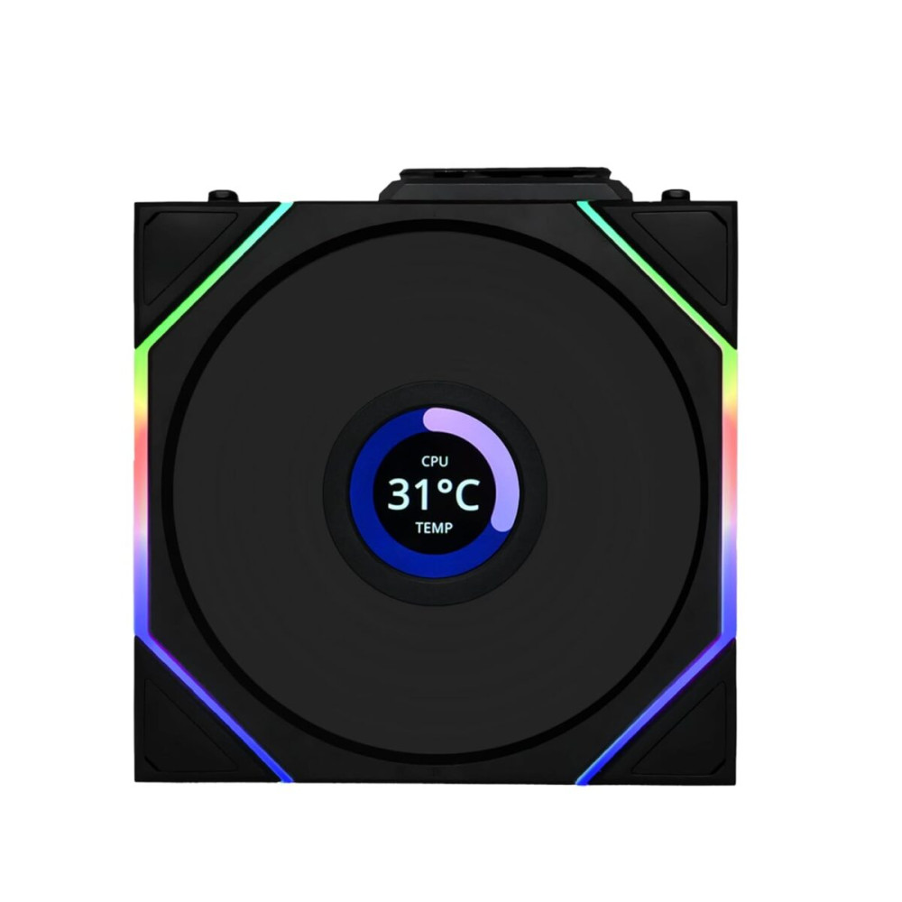 Lian Li UNI FAN TL-LCD Wireless Reverse 120 Black (1pc) Case Fan