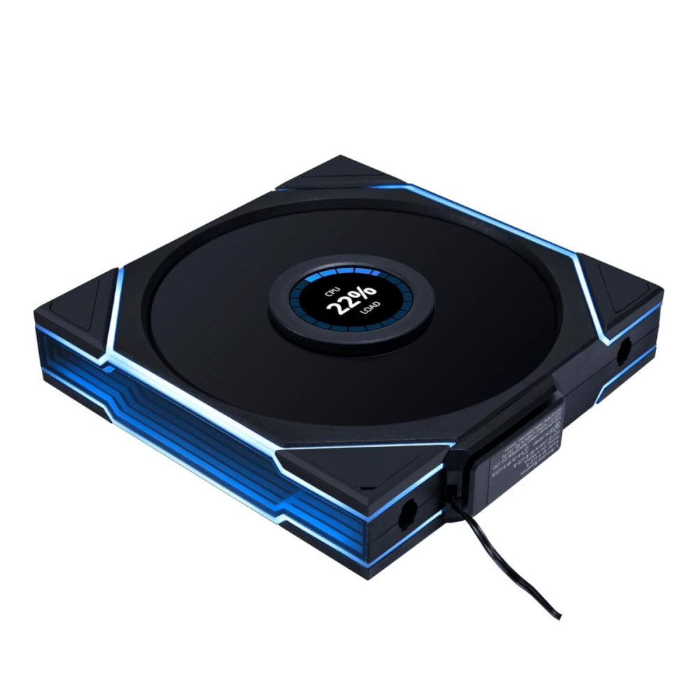 Lian Li UNI FAN TL-LCD Wireless Reverse 140 Black (1pc) Case Fan - No Controller Included