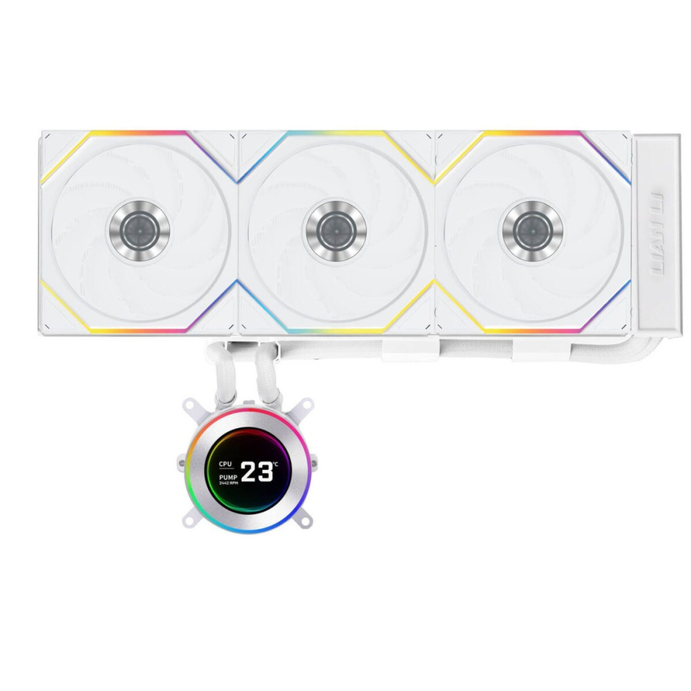 Lian Li HydroShift II LCD-C 360 RGB CL fan White - AIO CPU Liquid Cooler with CL ARGB Fans