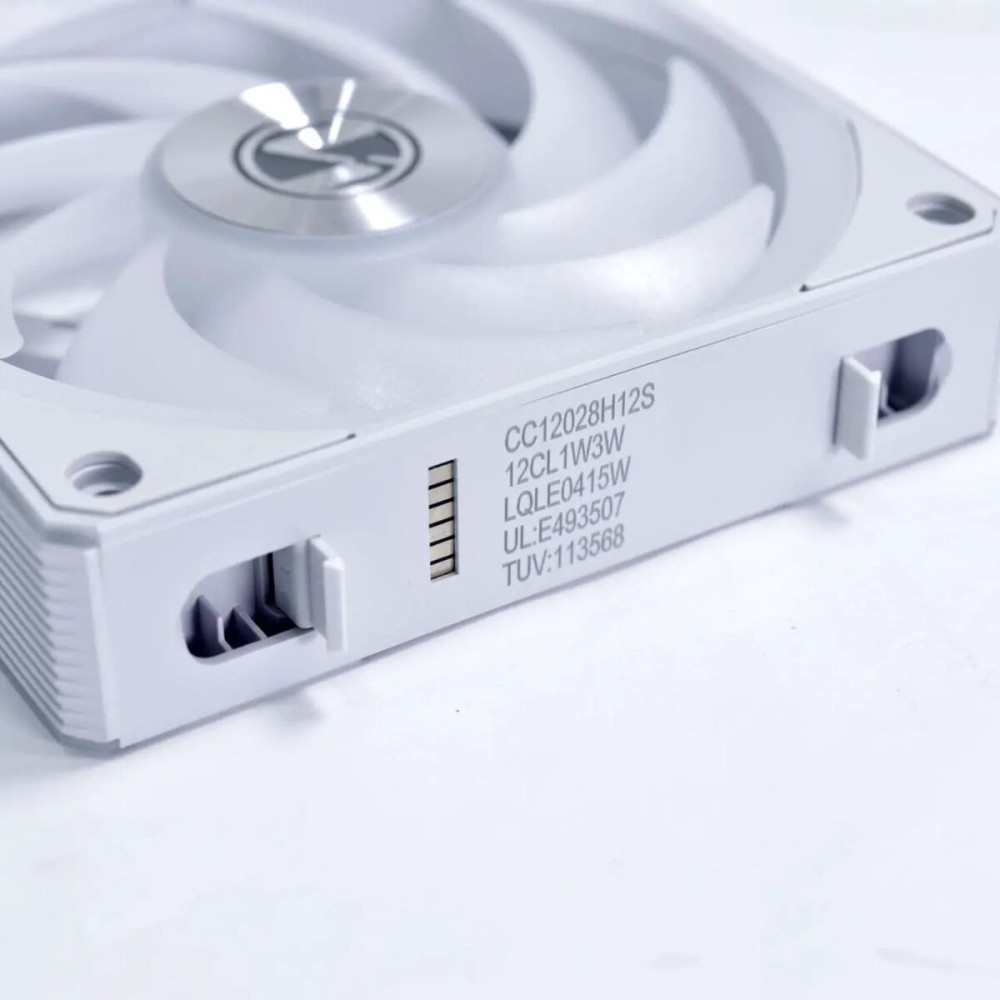 Lian Li UNI RGB FAN CL WIRELESS 120mm White - (3pcs) - W/ controller - Static Pressure