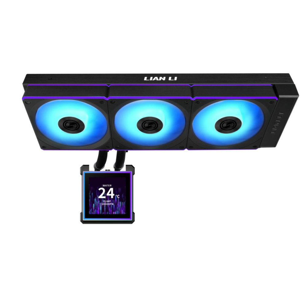 Lian Li Hydroshift II LCD-S 360CL Black - RGB AIO CPU Cooler - 3.4