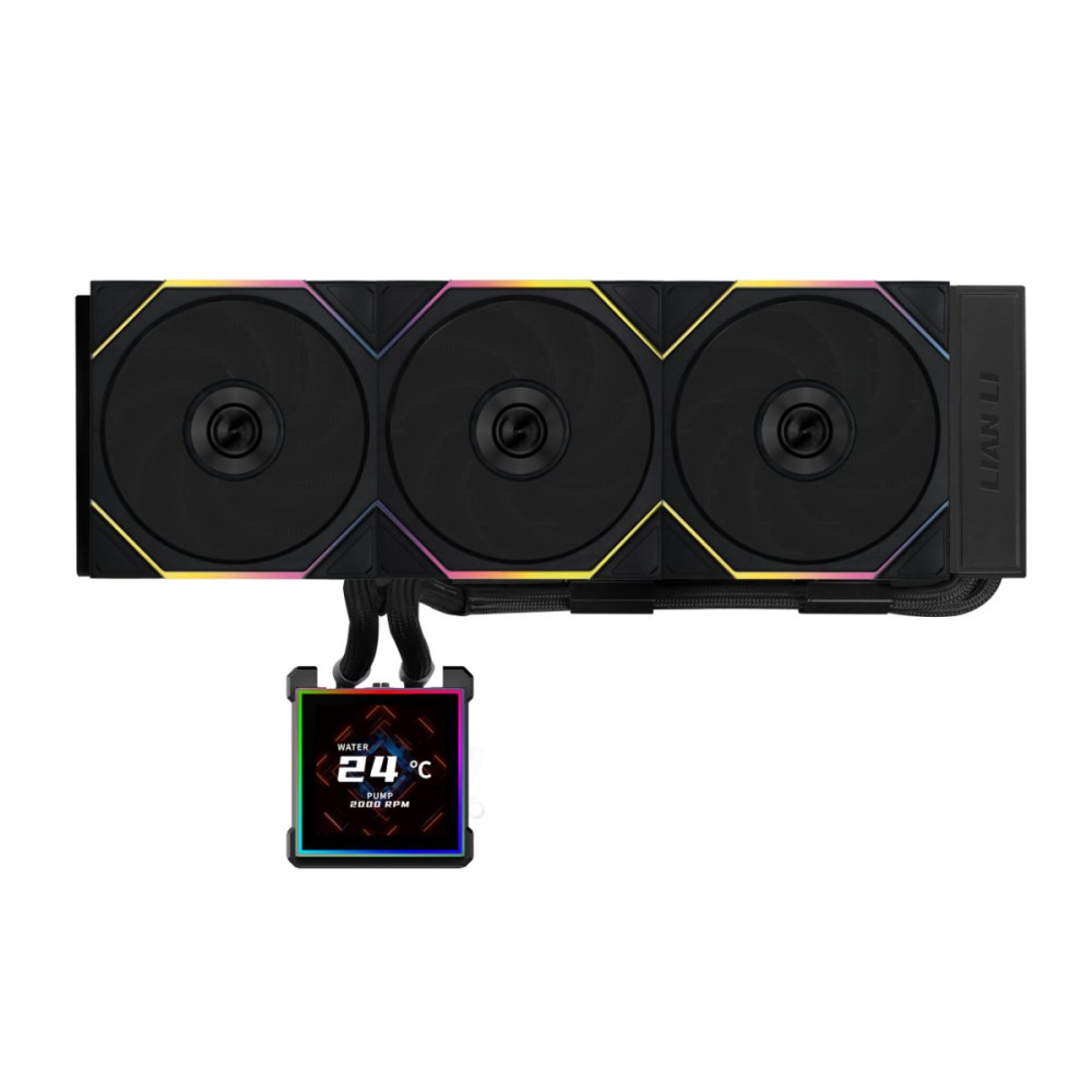 Lian Li Hydroshift II LCD-S 360TL Black - RGB AIO CPU Cooler - 3.4