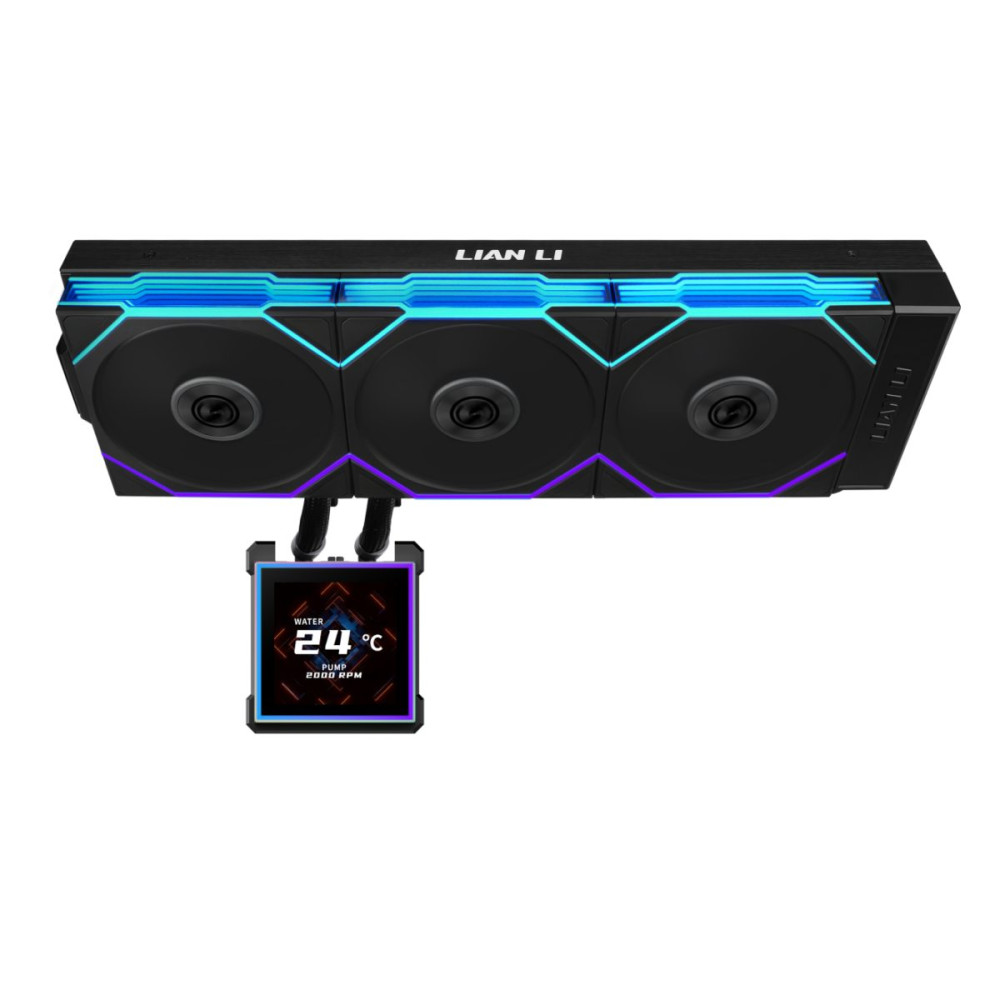Lian Li Hydroshift II LCD-S 360TL Black - RGB AIO CPU Cooler - 3.4