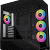 Lian Li Vector V100 Black - 4 x 120mm ARGB - LED RGB Strip - Tempered Glass - ATX Case