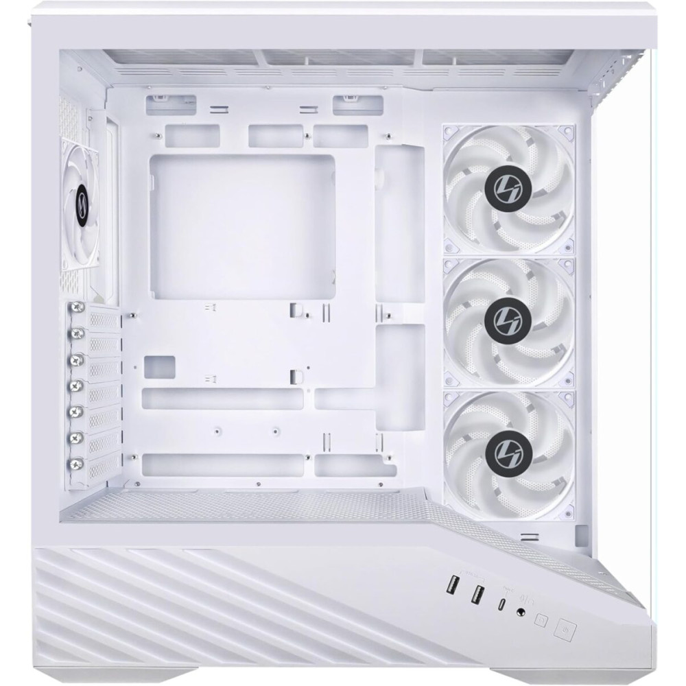 Lian Li Vector V100 White - 4 x 120mm ARGB - LED RGB Strip - Tempered Glass - ATX Case