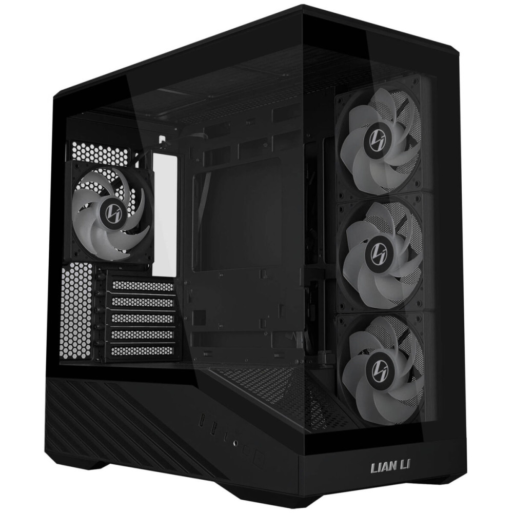 Lian Li Vector V100 Mini Black - 4 x 120mm ARGB - Mini/Micro ATX - LED RGB Strip - Tempered Glass