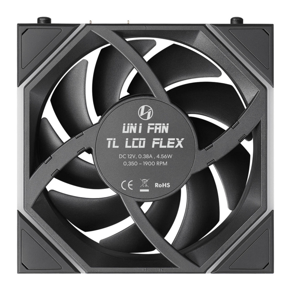 Lian Li UNI FAN TL-LCD FLEX Wireless 120 Black (1pc) Case Fan - No Controller Included