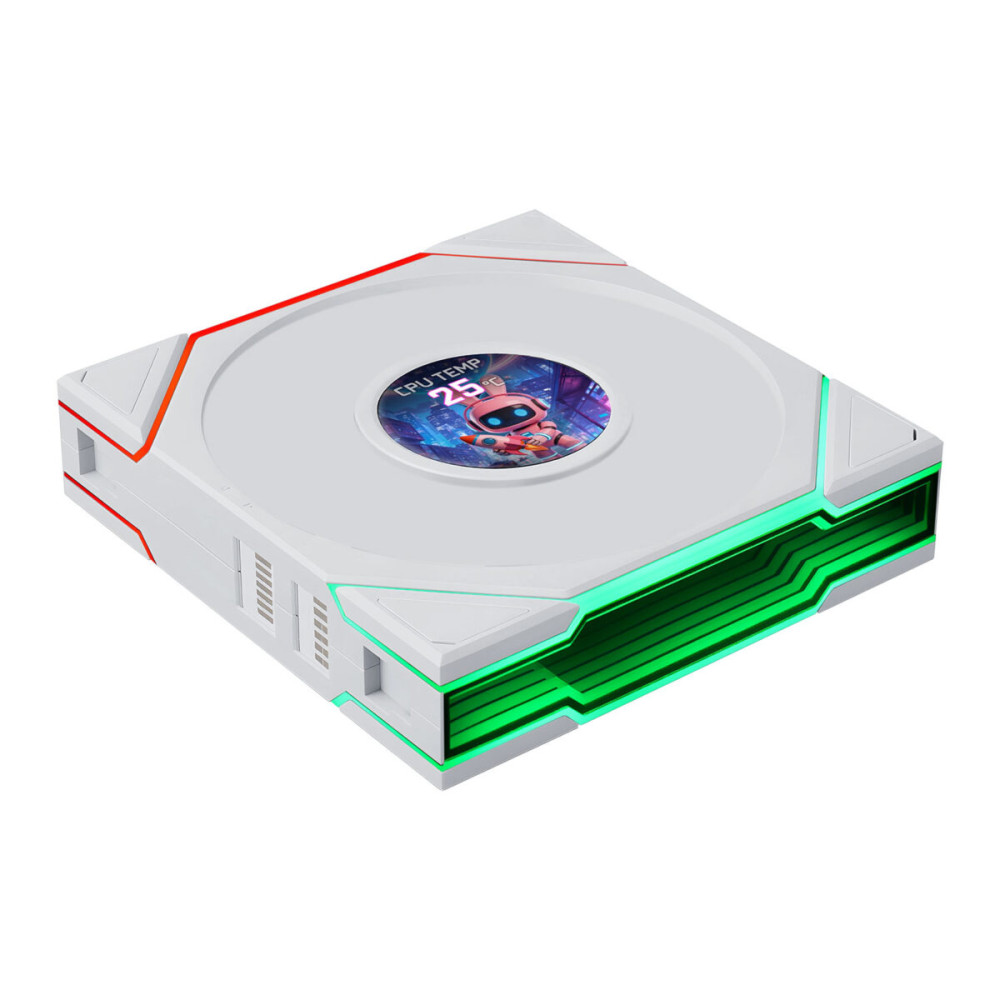 Lian Li UNI FAN TL-LCD FLEX Wireless 120 White (1pc) Case Fan - No Controller Included
