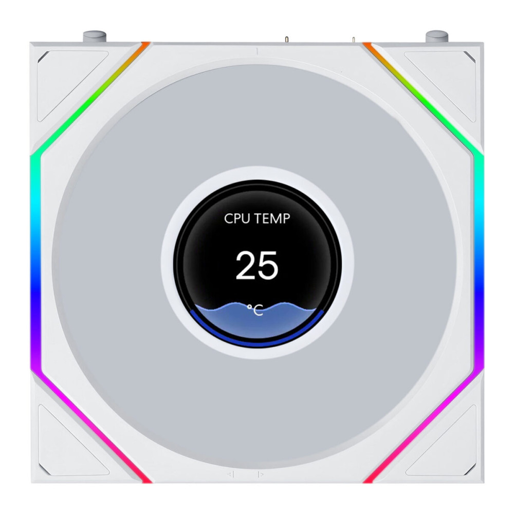 Lian Li UNI FAN TL-LCD FLEX Wireless 120 White (1pc) Case Fan - No Controller Included