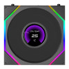 LIAN LI UNI FAN TL LCD FLEX Reversal Black Wireless 120 (1pc) Case Fan - No Controller Included
