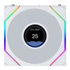 LIAN LI UNI FAN TL LCD FLEX Reversal White Wireless 120  3PCS WithOUT controller Case Fan