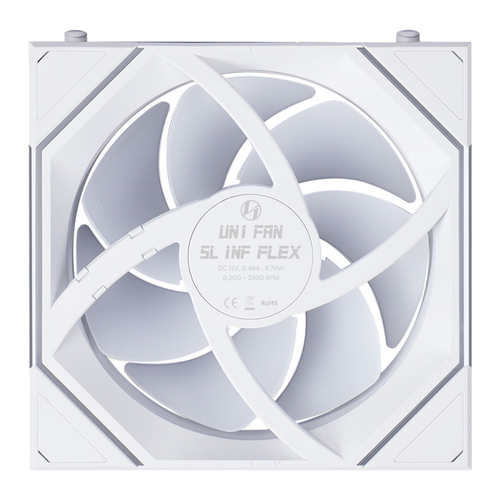 LIAN LI UNI FAN SL INF FLEX - White - Wireless 120 (1pc) Case Fan - No Controller Included