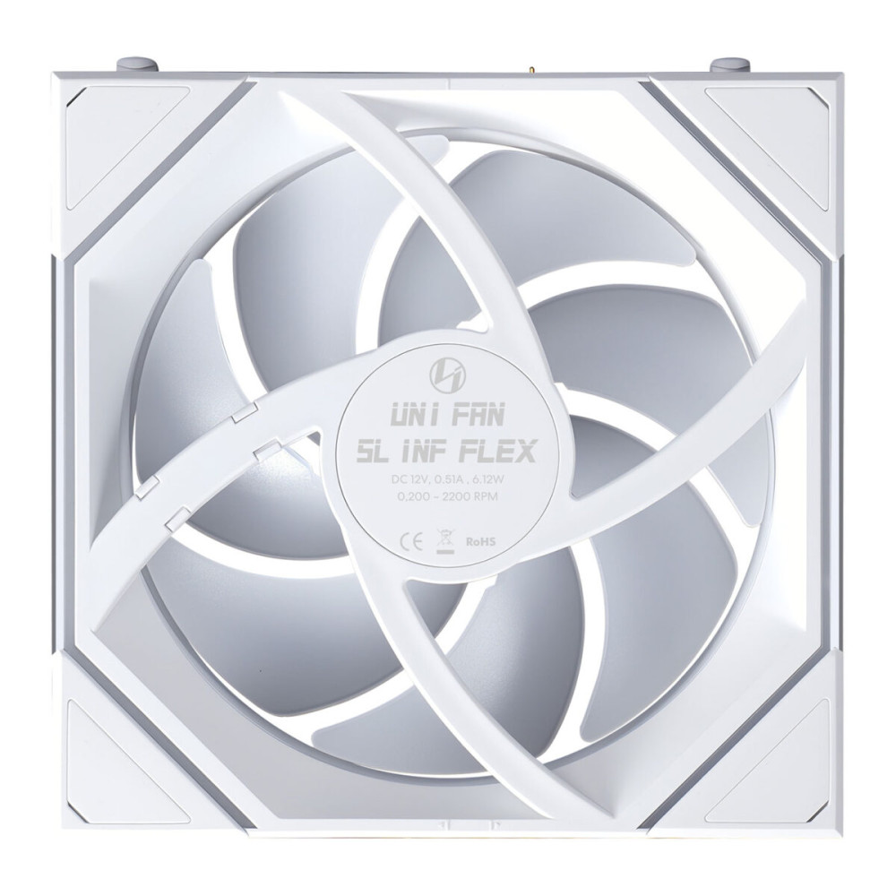 LIAN LI UNI FAN SL INF FLEX Reverse - White - Wireless 120 (1pc) Case Fan - No Controller Included