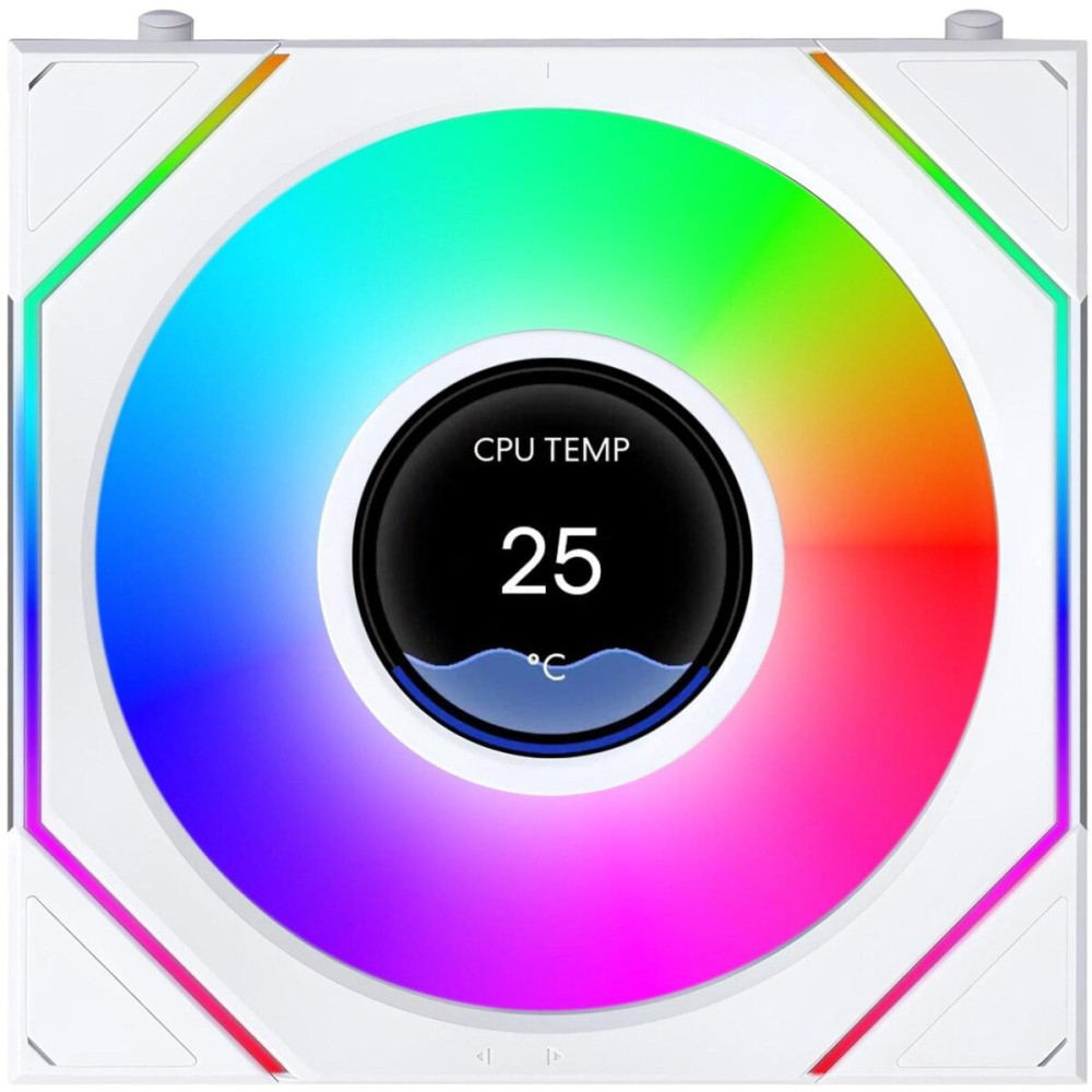 LIAN LI UNI FAN SL INF LCD FLEX Reverse - White - Wireless 120 (1pc) Case Fan - No Controller Includ
