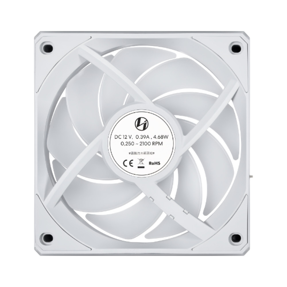 Lian Li UNI FAN CL FLEX WIRELESS 120mm White - ARGB  - L-Wireless - PWM - No controller Included