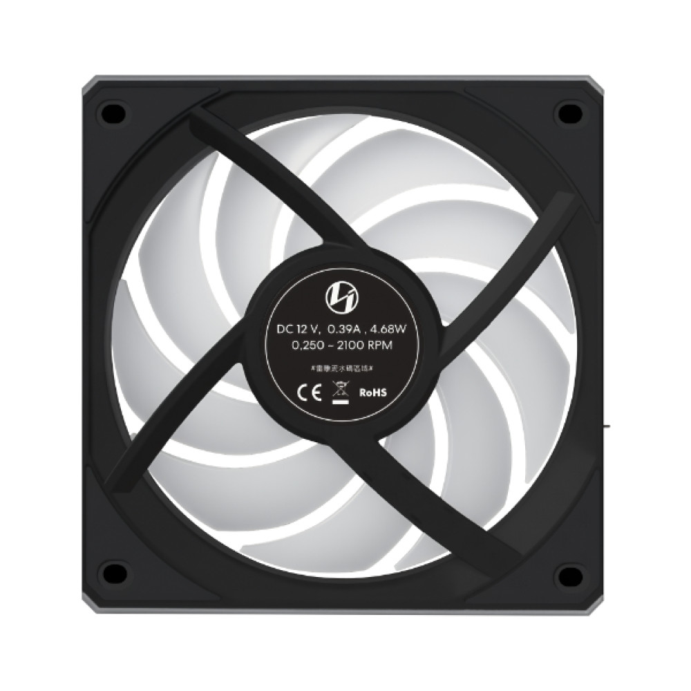Lian Li UNI FAN CL FLEX WIRELESS 120mm Reverse Black - ARGB  - L-Wireless - PWM - Without controller