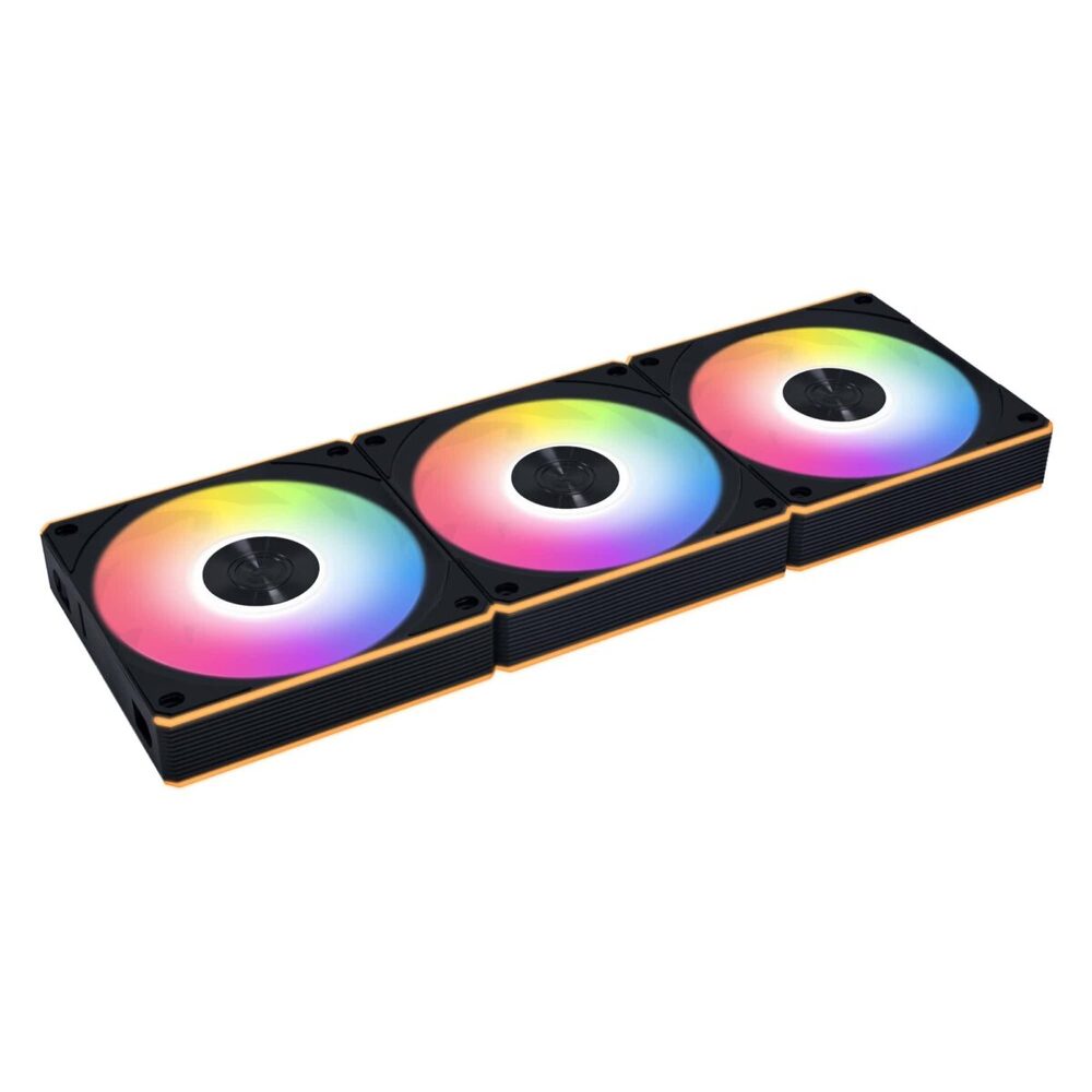 Lian Li UNI FAN CL FLEX WIRELESS 120mm Reverse Black (3pcs) - ARGB -L-Wireless - PWM - W/ Controller