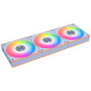 Lian Li UNI FAN CL FLEX WIRELESS 120mm Reverse White (3pcs) - ARGB -L-Wireless - PWM - W/ Controller