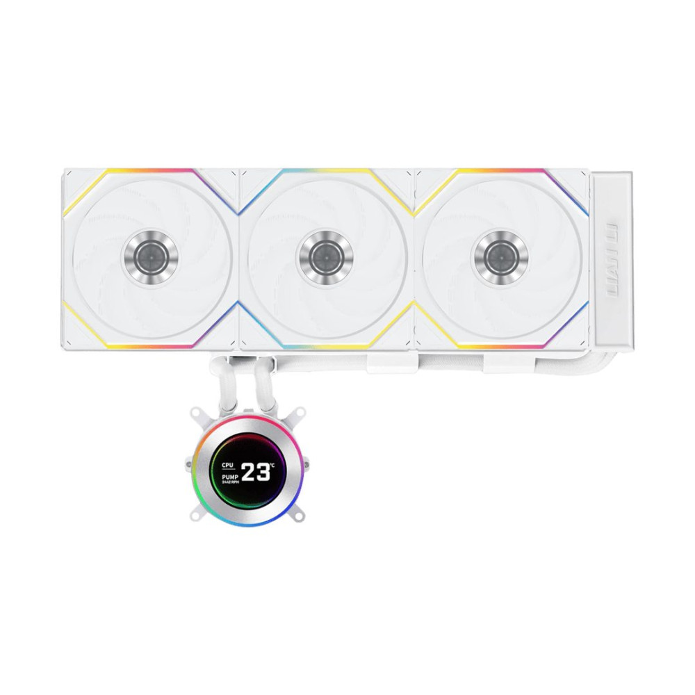Lian Li HydroShift II LCD-C 360 RGB TL FLEX fan White - AIO CPU Liquid Cooler with TL RGB Fans