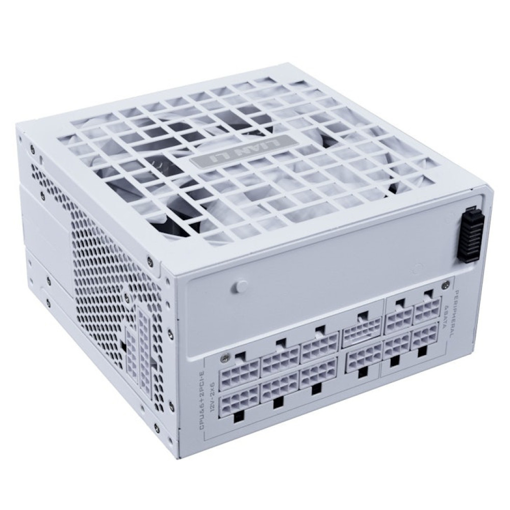 Lian Li RS1000G White - 1000 Watt 80+ Gold PSU - 12V-2x6 Colored Cable - Fully Modular