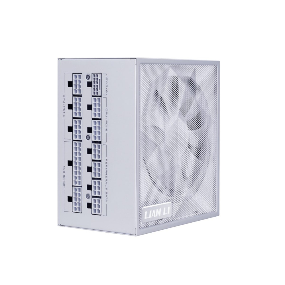 Lian Li SX 1000P White - PLATINUM 1000W - ATX 3.1 - 12V-2x6 - Japanese Capacitor - 10 Years Warranty