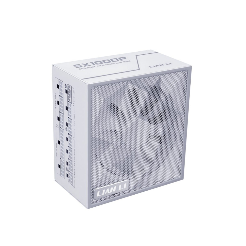 Lian Li SX 1000P White - PLATINUM 1000W - ATX 3.1 - 12V-2x6 - Japanese Capacitor - 10 Years Warranty