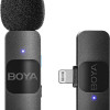 BOYA BY-V1 Wireless Lavalier Microphone for iPhone iPad Mini Lapel Lightning connection