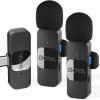 BOYA BY-V20 Wireless 2-person Lavalier Microphone for Android Mini Lapel USB-C connection