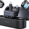 BOYALINK 3 - Type-C, Lightning & 3,5mm AI-Powered Button Wireless Microphone 2 TX + 1 RX + cha. Case