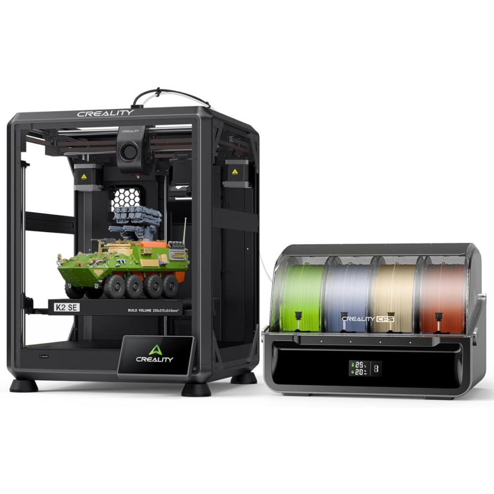 CREALITY K2 SE COMBO - with CFS FDM Semi Enclosed 3d Printer 500mm/s multicolor 220x215x245mm