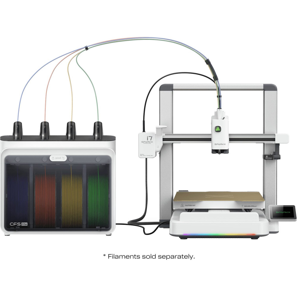 Creality SparkX i7 Combo 3D Printer - 500mm/s fast - AI Smart Detection - 26x26x26 - No Assembly