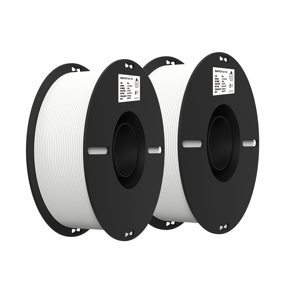 Creality EN-PLA Value Pack 2kg - White - White 1+1kg Ender 3D Printer Filament 3301010347