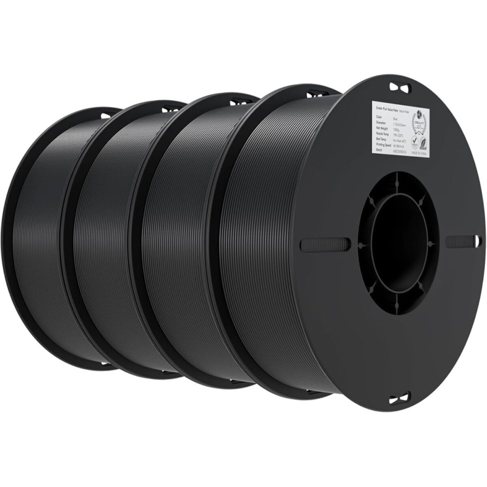 Creality EN-PLA Value Pack 4kg - 4 x Black - Ender Filament 4kg 1.75 (3301010476)