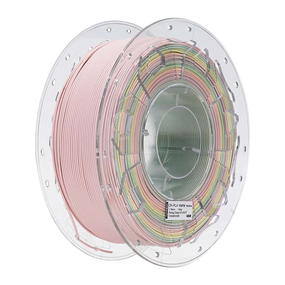 CREALITY CR-PLA Matte Rainbow, 3D Printer Filament 1 kg Spool,1.75 mm (3301010458)