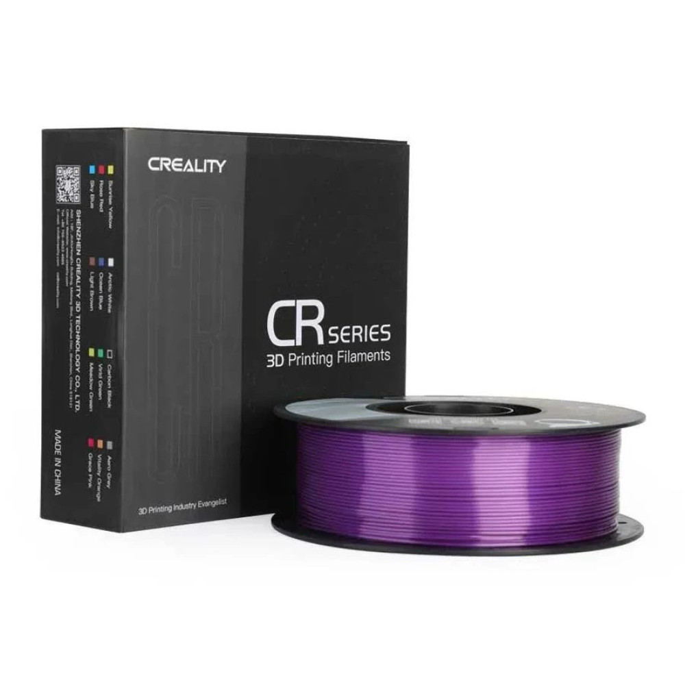 CREALITY CR-PLA Silk Purple, 3D Printer Filament Glossy, 1 kg Spool,1.75 mm