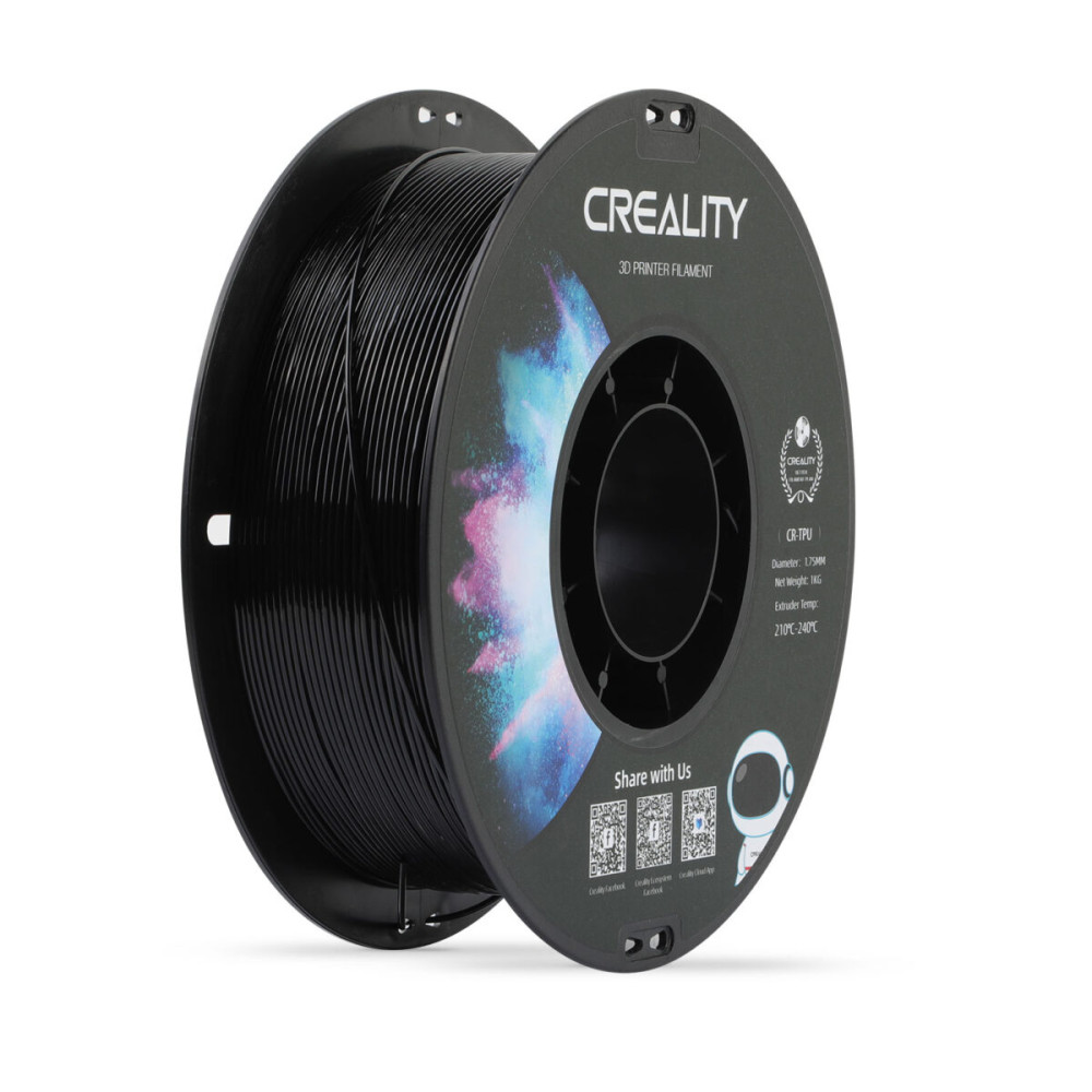Creality CR-TPU Black 3d Printer Soft Adhesive material Filament 1kg 1.75