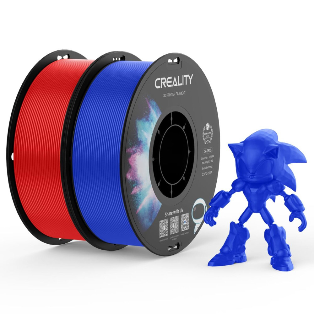 Creality CR-PETG Value Pack 2kg - Red & Blue 3D Printer Filament
