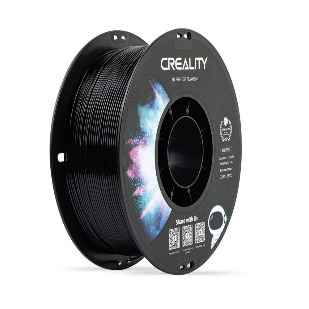 Creality CR-PETG Value Pack 2kg - Black & Gray 3D Printer Filament (Black+Grey)