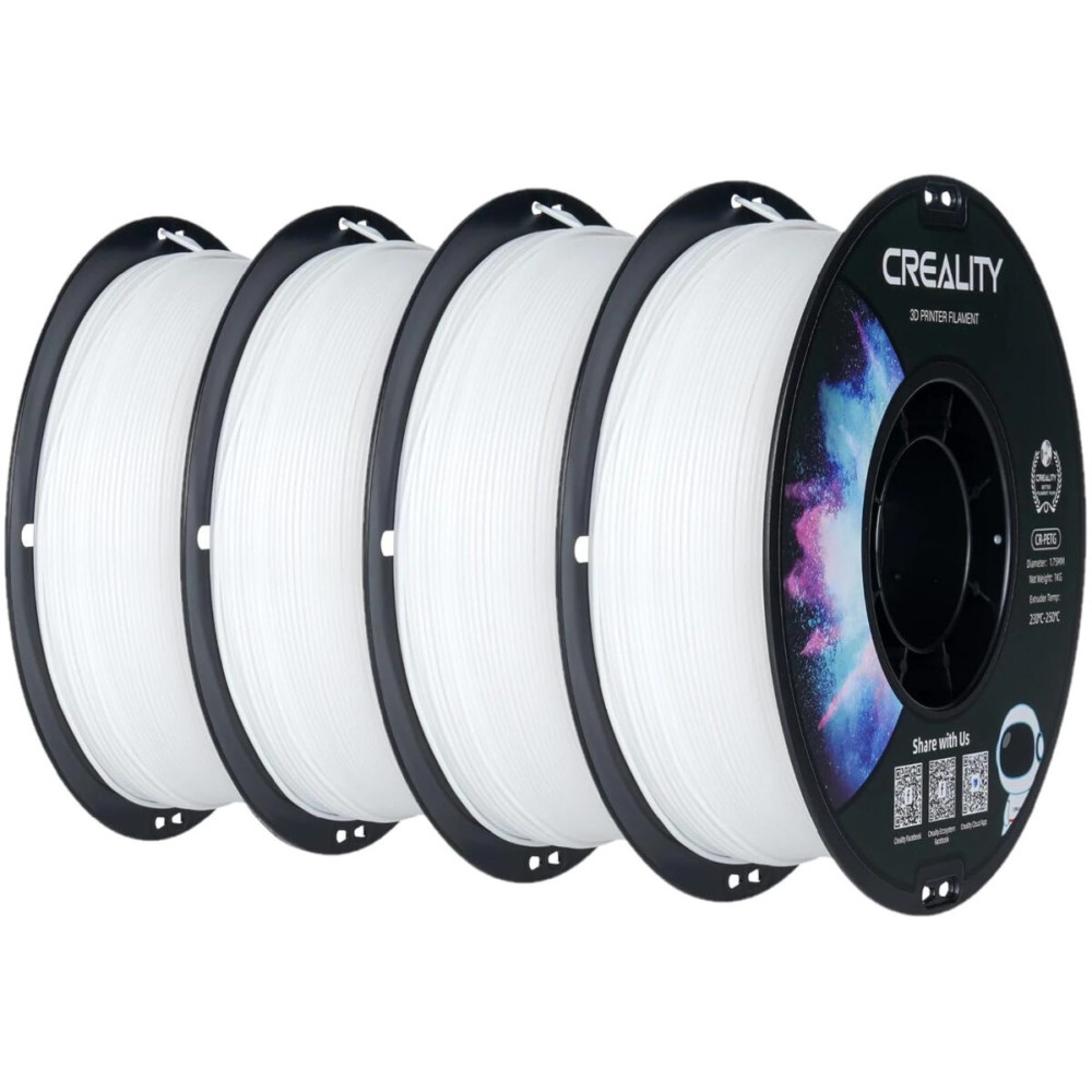 Creality CR-PETG Value Pack 4kg - 4x White 3D Printer Filament