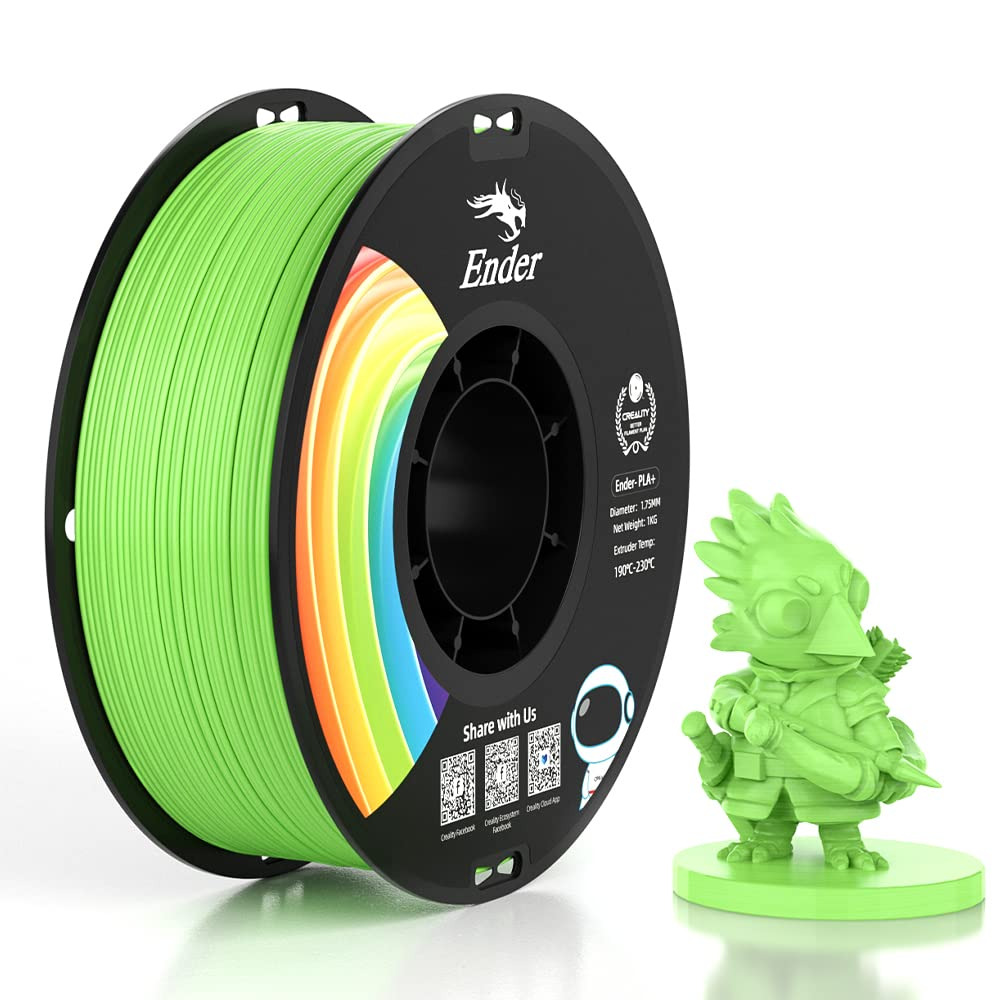 Creality EN-PLA+ Apple Green Ender 3D Printer Filament Strength 34MPA Bend 77MPa 1 kg Spool1.75