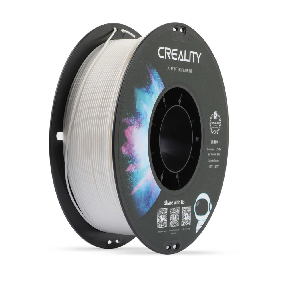 Creality CR-TPU White 3d Printer Soft Adhesive material Filament 1kg 1.75