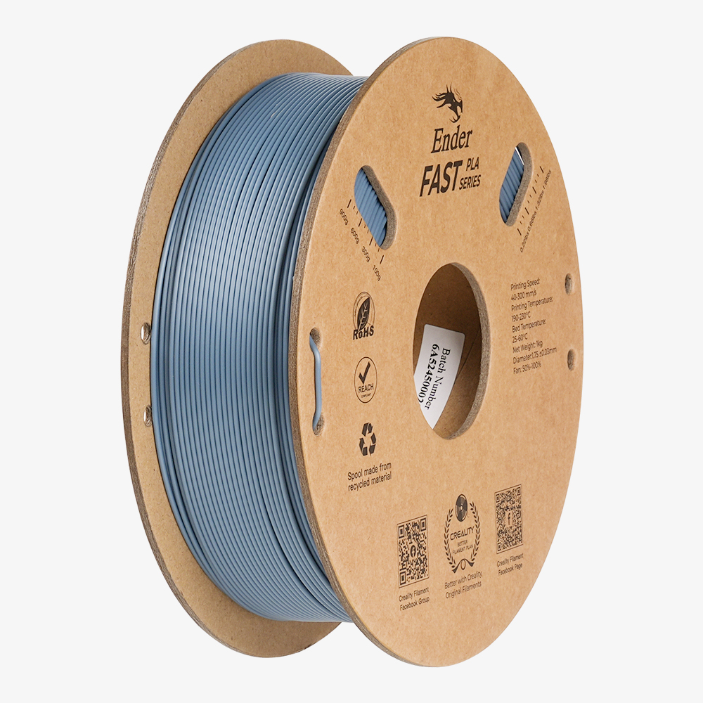 Creality Ender Fast PLA Light Gray 300mm/s 3D Printer Filament  1 kg Spool,1.88 (grey)