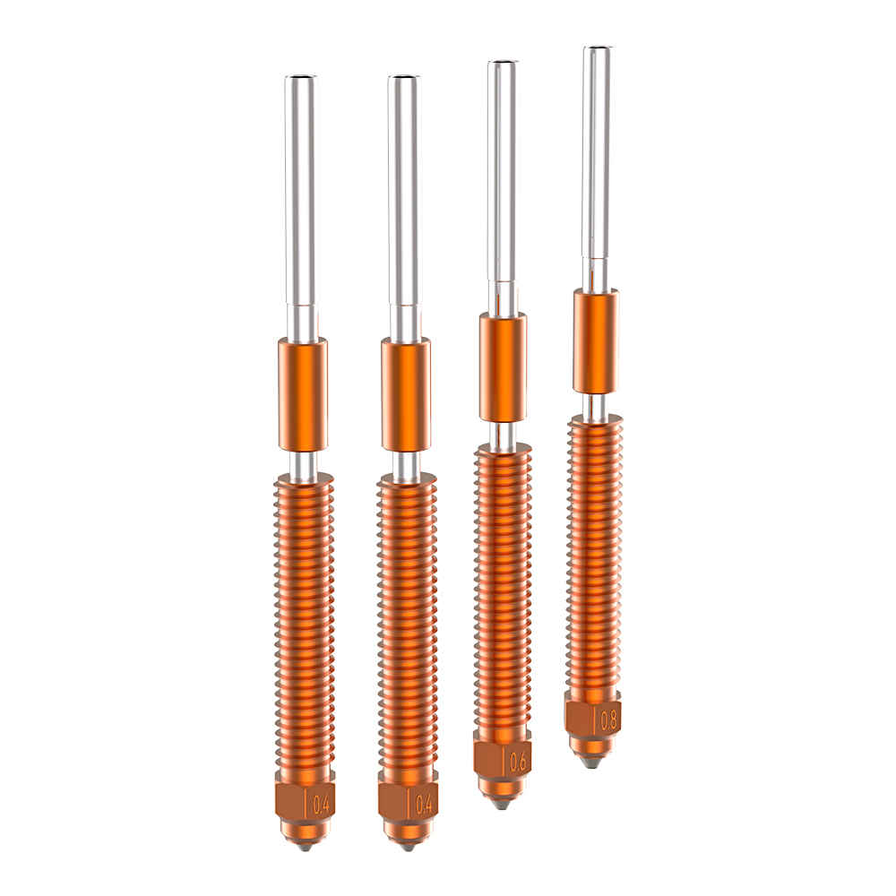 Creality Unicorn K2P Quick-Swap 4x Nozzle Kit 2x0,4 1x0,6 1x0,8 for K2 Plus/Creality Hi